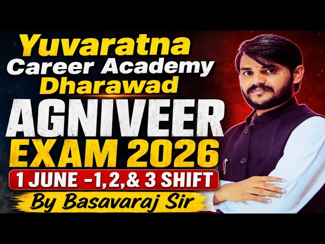 ARMY AGNIVEER 2026  ALL QUESTIONS  SHIFT  3, 4 JUNE 1 MATHS CLASS BY :BASAVARAJ JENAKATTI SIR