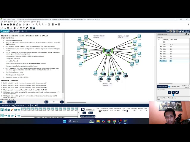 3.1.4 Packet Tracer - Who Hears the Broadcast