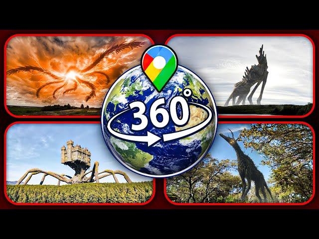 TOP 4: Terrifying Monsters Spotted on Google Earth — VR 360°