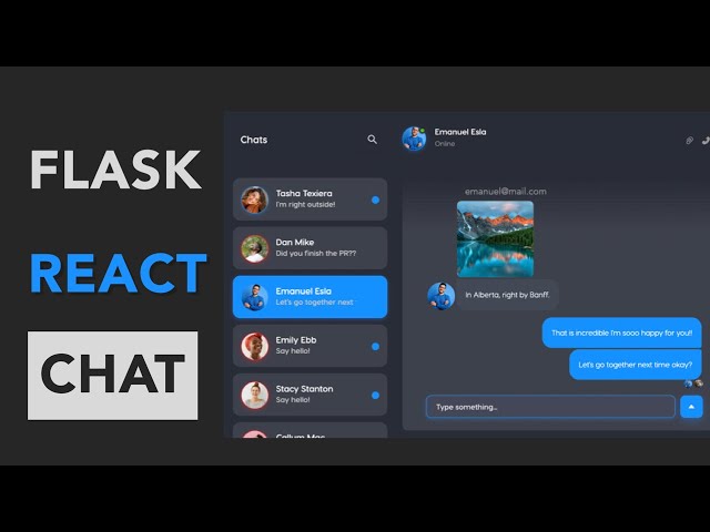 Flask Realtime Chat - with THE BEST UI on YouTube (using ReactJS)