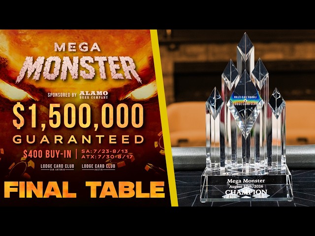 $262,600 FOR FIRST! Mega Monster FINAL TABLE!!! | Lodge Live Stream