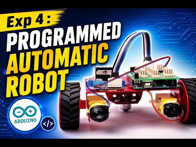 Programmed automatic Robot | IOT Exp 4    #robotics #arduino