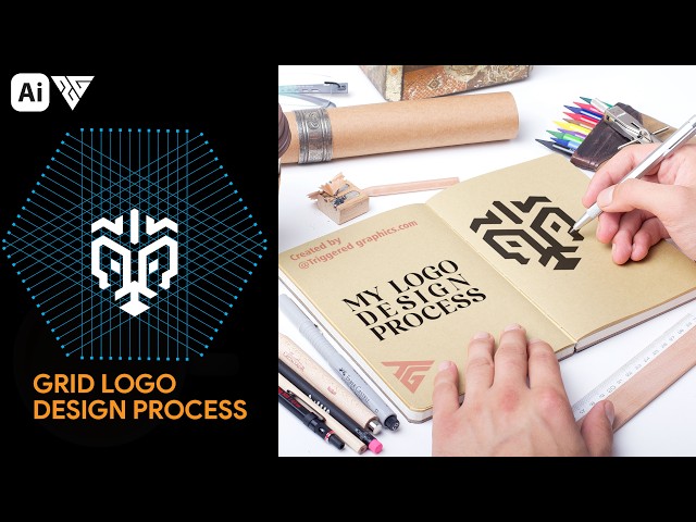 How to Create a Modern Grid Logo in Illustrator | Logo Design Tutorial | with Zakki Graphics