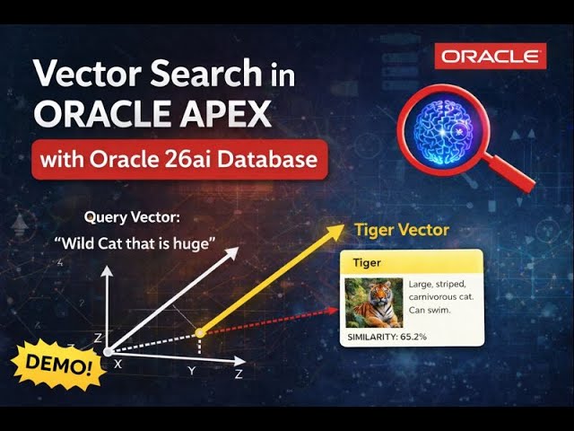 Vector Search in Oracle APEX | Semantic Search Demo using Oracle 26ai Database