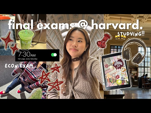 final exams @ harvard vlog 📚📌 | econ exam, studying, move out