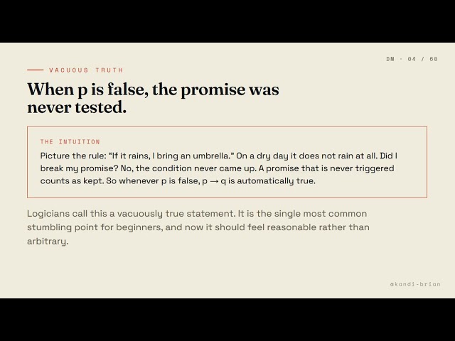 Conditional & Biconditional Statements Made Clear Discrete Math Video 4