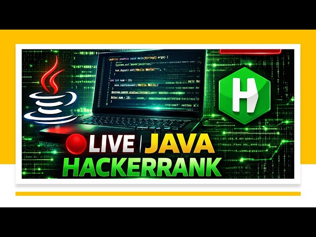 🔴 LIVE | Solving Java Problems on HackerRank | Practice Session 💻☕