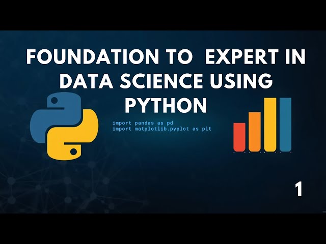 FOUNDATION TO EXPERT IN DATA SCIENCE USING PYTHON SESSION 1