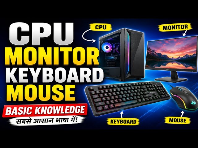 Computer Basics CPU, Monitor, Keyboard & Mouse Explained