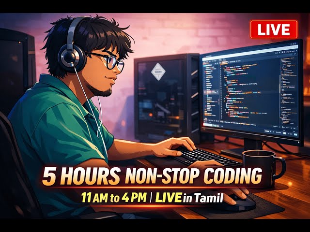 🔴5hrs What Will Happen if You Code for 5 Hours Every Day for a YEAR?