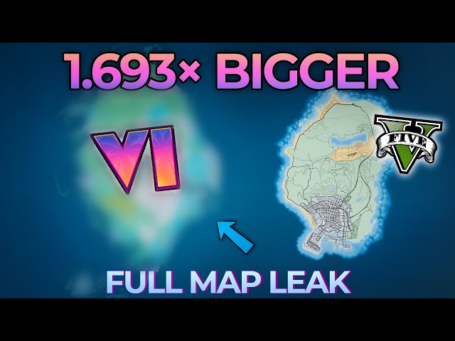 GTA 6 FULL MAP LEAKED - HOW BIG IS IT?