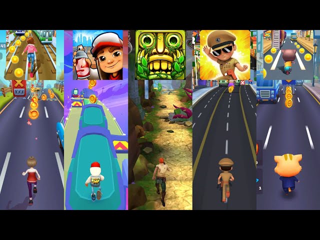 Subway Princess Runner 🆚 Temple Run 2 🆚 Subway Surfers 🆚 Little Singham 🆚 Cat Runner