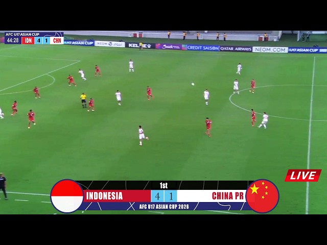 🔴LIVE INDONESIA U17 VS CHINA | AFC U17 ASIAN CUP 2026 SAUDI ARABIA