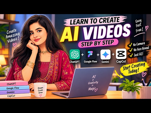 How to Make AI Videos Step by Step 🤖 | ChatGPT + Google Flow + Gemini + CapCut