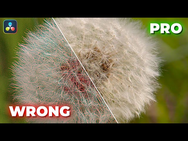 PERFECT Sharpness in DaVinci Resolve | Most Do It WRONG!