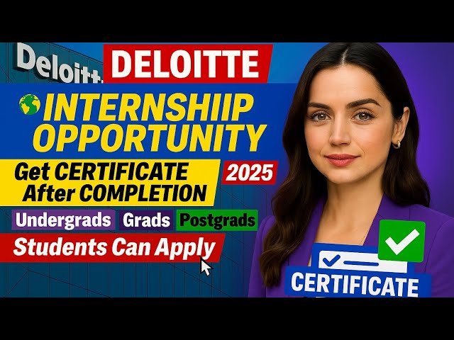 Deloitte Free Online Internship 2025 I Free Certificate🔥 | Anyone Can Apply | All year #internship