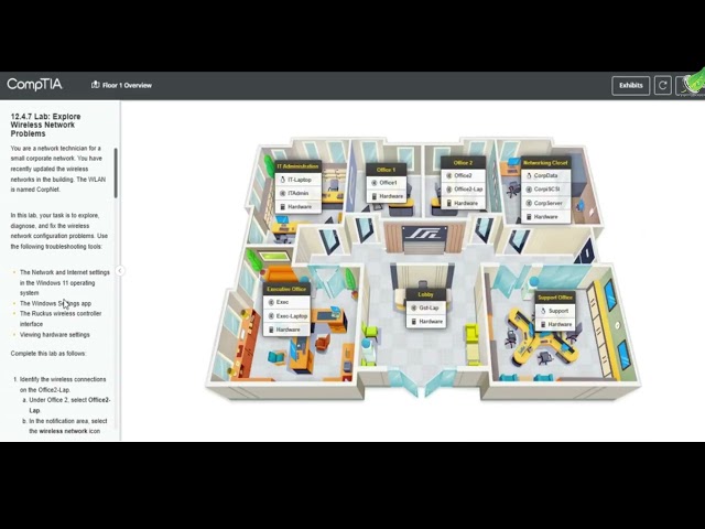 TestOut Network+ 12.4.7 Lab Explore Wireless Network Problems