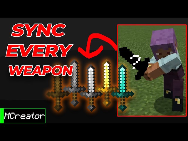 How to Sync ALL Weapon's Damage W/ Animation | MCreator | Nerdy's Better Animations