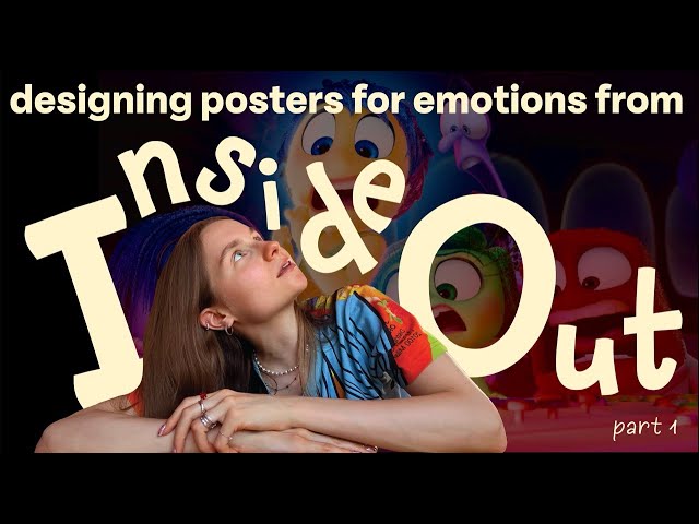 designing posters inspired by the emotions from Inside Out | anxiety, ennui, embarrassment and envy