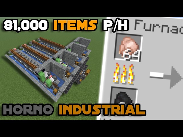 How to build a SUPER INDUSTRIAL FURNACE IN MINECRAFT JAVA 26.2