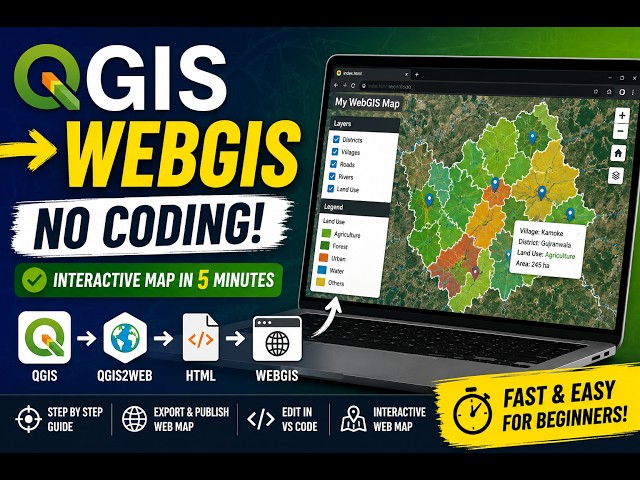 Create an Interactive WebGIS Map from QGIS | QGIS2Web Tutorial