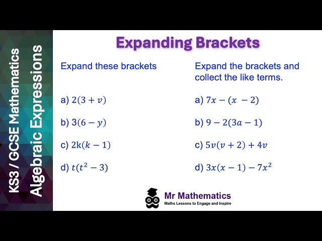 Expanding a Pair of Brackets | Mr Mathematics