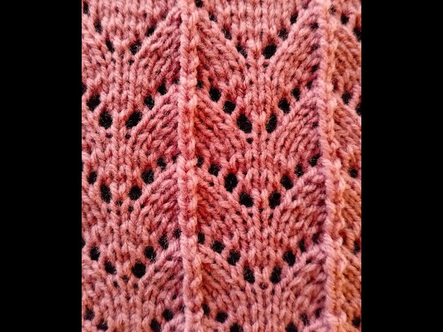 Tutorial: Beautiful and summery lace stitch pattern No. 158 for beginners.