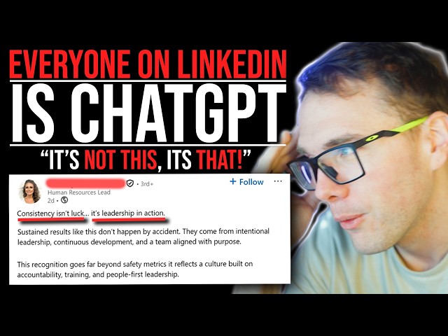 EVERYONE ON LINKEDIN IS CHATGPT! - ITS NOT THIS, ITS THAT!
