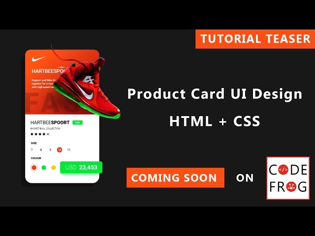 Product Card UI Design - Tutorial Teaser