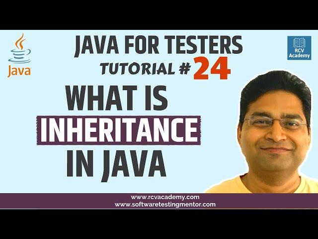 Java for Testers #24 - Inheritance in Java | Types of Inheritance