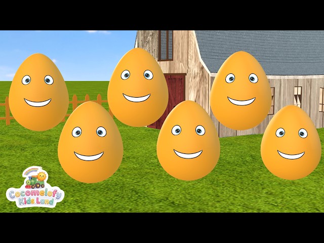 Learning Colors and Numbers Song | Colorful Eggs on the Farm | Nursery Rhymes and Kids song
