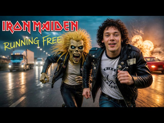 Iron Maiden ~ Running Free ~ Lost 80s Music Video Vibe  #ironmaiden #pauldianno #runningfree #nwobhm