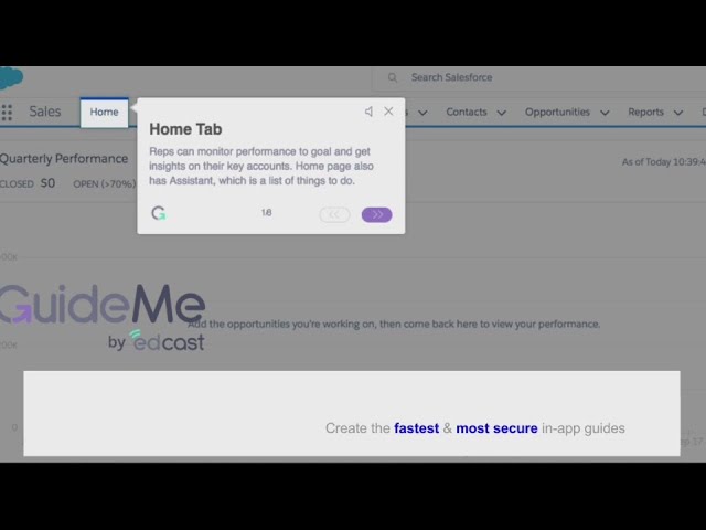GuideMe: Create the fastest & most secure in-app guides for Salesforce Lightning