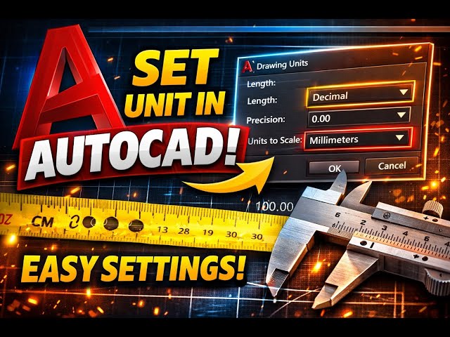AutoCAD Units Explained | Set Drawing Units Correctly (Beginner Guide)