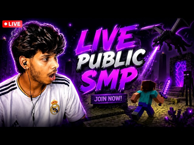 🔴 LIVE - Playing Minecraft With Subscribers & Randoms! 😱 Public SMP Survival | Join Now! #minecraft