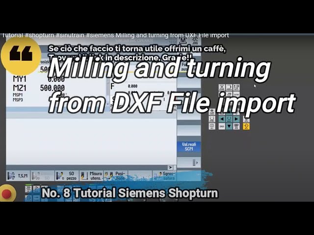 N8 Tutorial #shopturn #sinutrain #siemens Milling and turning from DXF File import