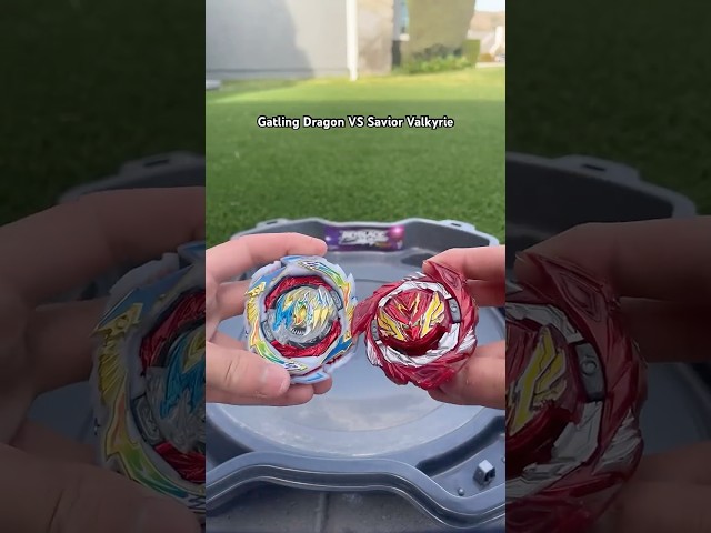 (13+)Gatling Dragon VS Savior Valkyrie #beyblade #beybladeburst #beybladeburstanime #beybladeanime
