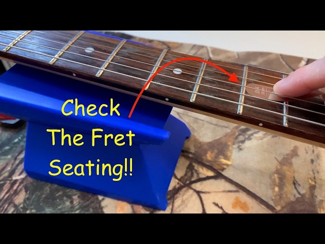 Leveling Uneven Frets On My G&L Legacy Guitar!! #guitarrepair #guitarfretboard #luthier