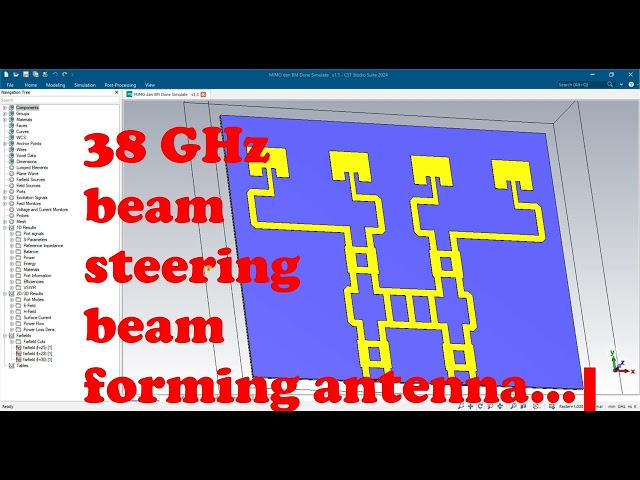 beam forming antenna using artificial intelligence AI machine learning train cst