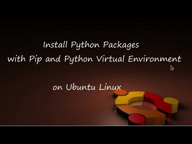 Install Python Packages with pip and Python Virtual Environment on Ubuntu Linux