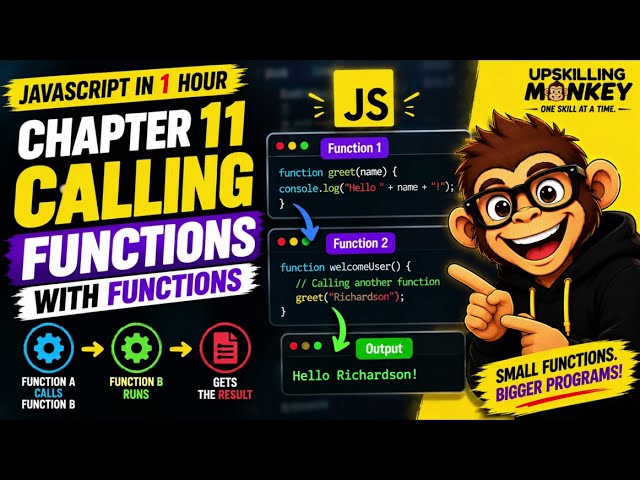 How to Call Functions with Functions in JavaScript | Chapter 11 - JavaScript in 1 Hour