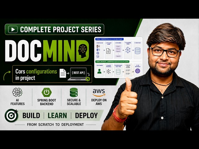 Cors Configurations for DocMind Backend | AI Based Project using Spring Boot #11