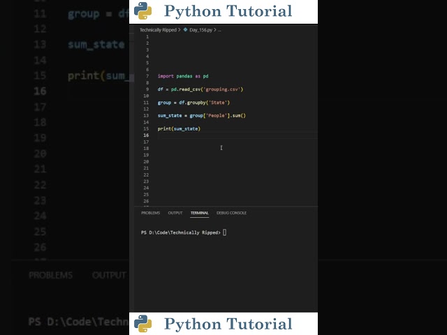 Groupby Function In Pandas | Python Tutorial