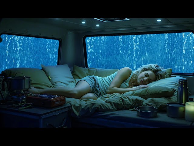 Rain Sounds for Sleep 🚗 Heavy Rain in Cozy Car | ASMR for Calm Nights