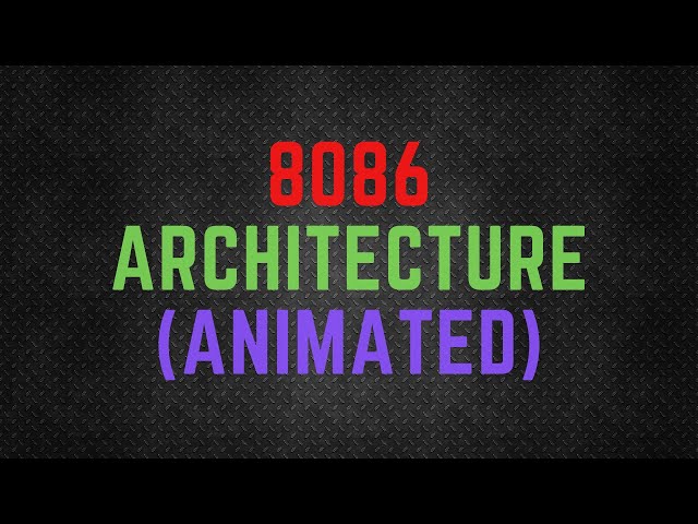 8086 Microprocessor Architecture || 8086 block diagram || Instruction Cycle [ Animated ]