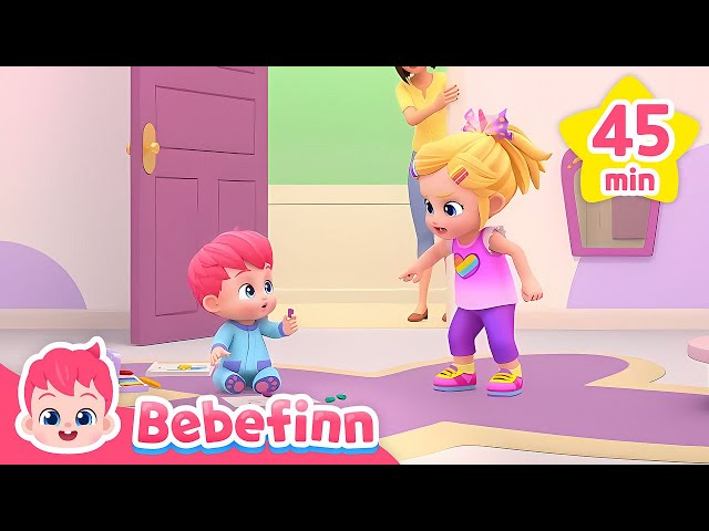 Sad, Angry and Happy! Learn Feelings and Emotions | BebefinnSongs for Kids | Compilation