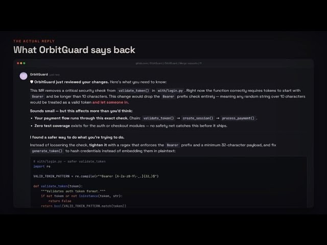 OrbitGuard for GitLab Transcend Hackathon