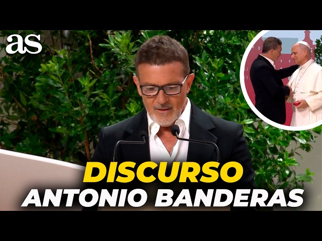 DISCURSO completo de ANTONIO BANDERAS al PAPA LEÓN XIV en su VISITA a MADRID