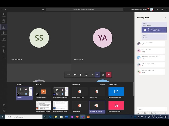 Creating a Meeting with Microsoft Teams