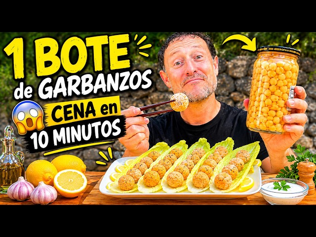 CENA en 10 MINUTOS con 1 BOTE de GARBANZOS 😱 - GUILLE RODRIGUEZ